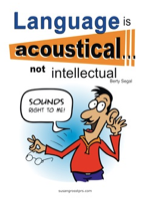 Language is Acoustical